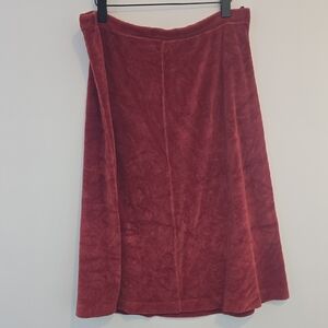 Vintage 70's Burnt Orange Velvet Skirt